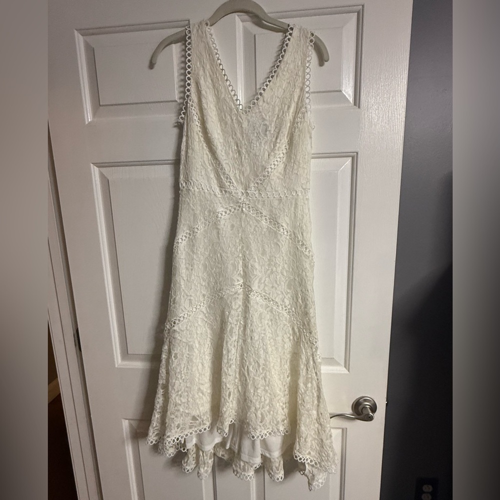 Taylor White Lace Dress